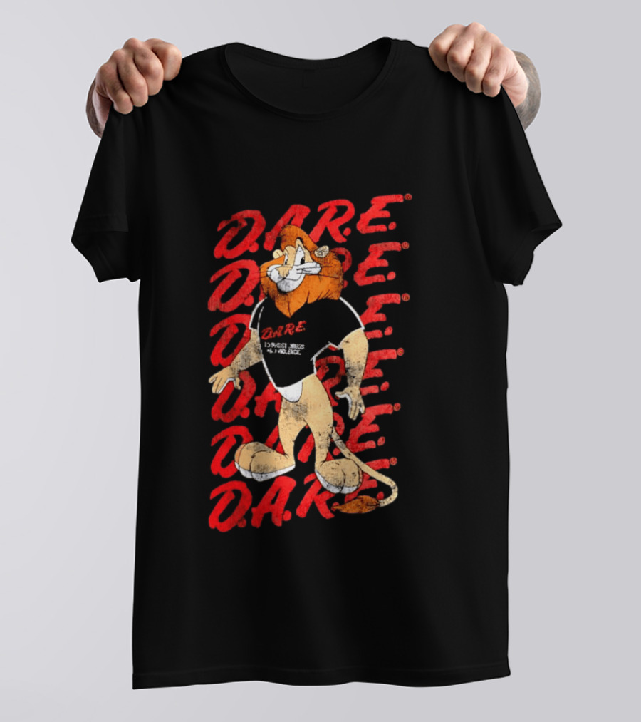 DARE To Resist Drugs And Violence Daren The Lion T-Shirt
