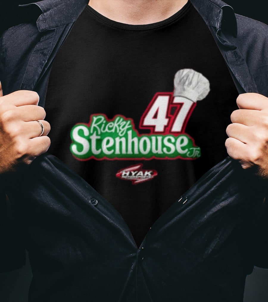 Ricky Stenhouse Jr 47 Chef Hat Hyak Chef Boyardee Racing T-Shirt