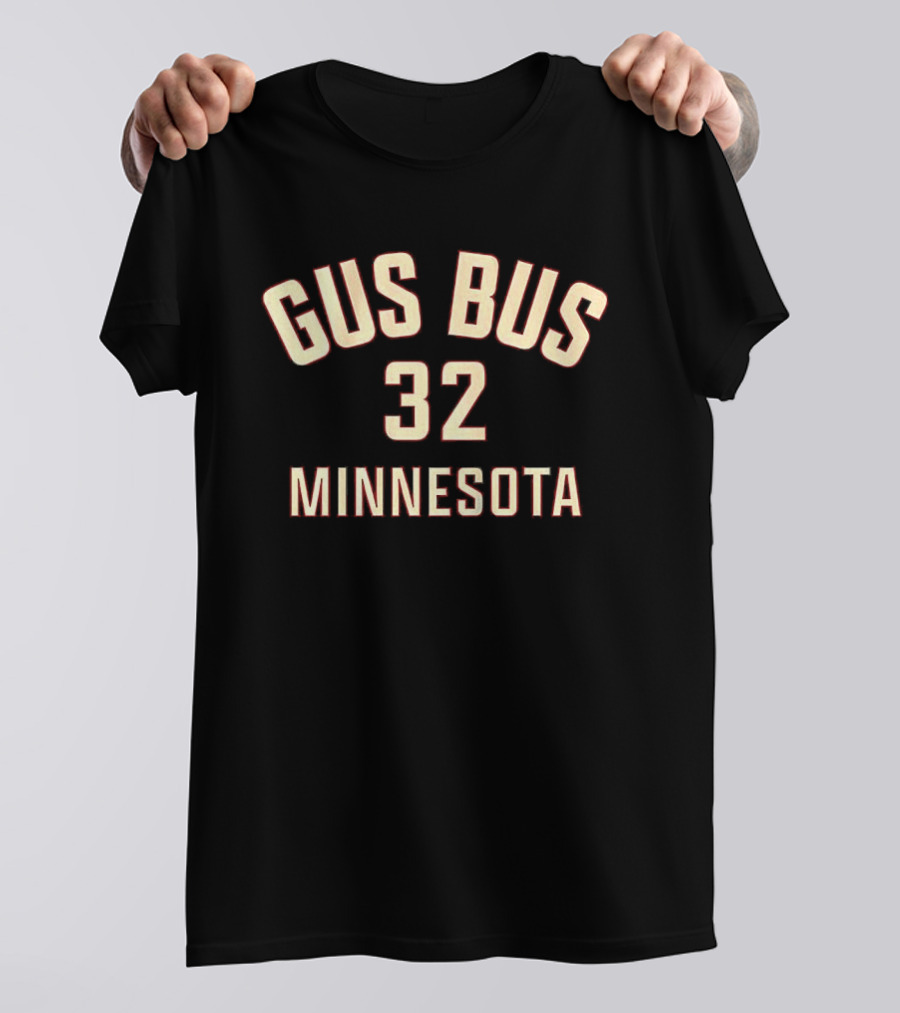 Gus Bus 32 Minnesota Wild Filip Gustavsson Name And Number Hockey T-Shirt