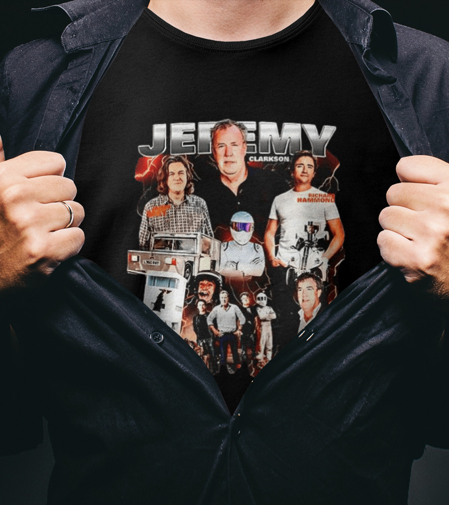 Jeremy Clarkson Richard Hammond Stig Top Gear Inspired Former Presenters T-Shirt