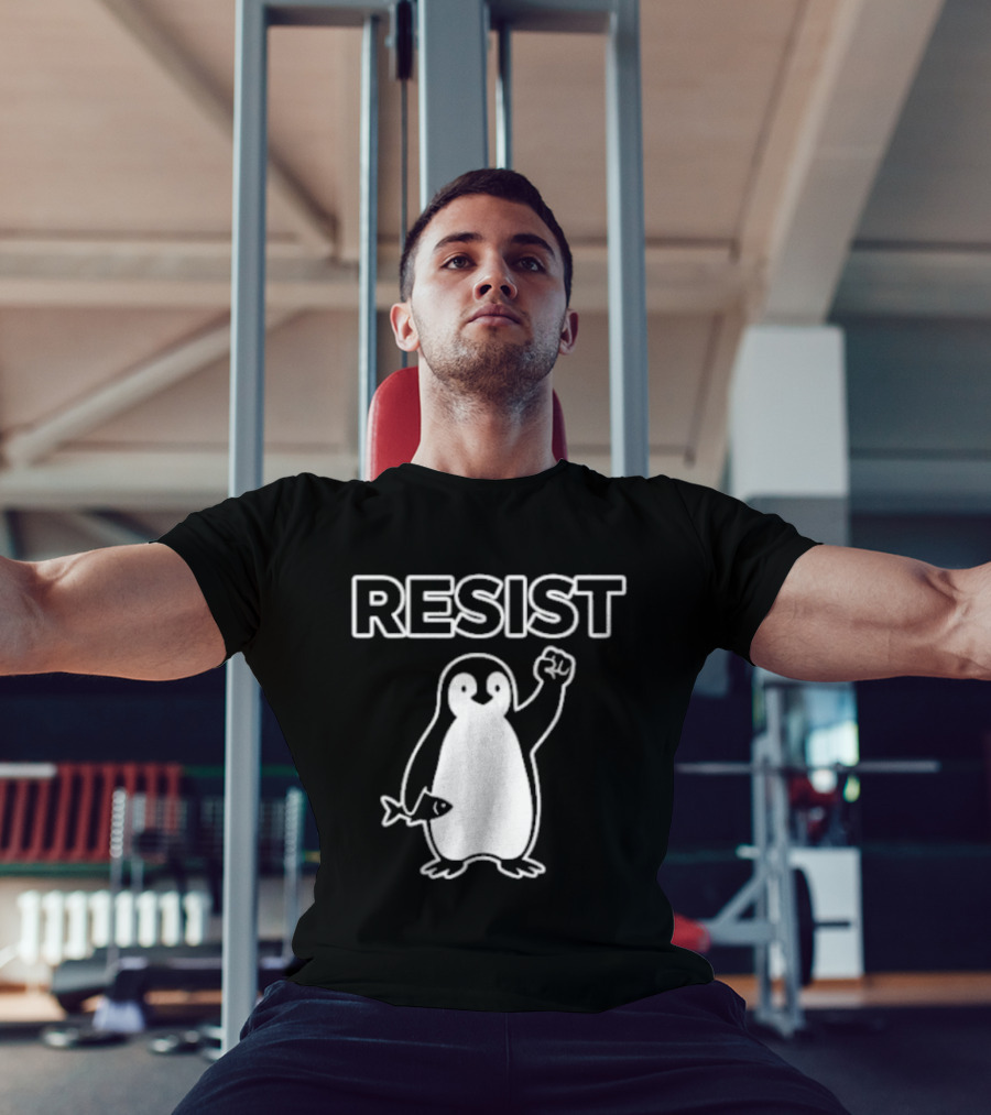 Penguin Resist Fist Fish Minnesota T-Shirt
