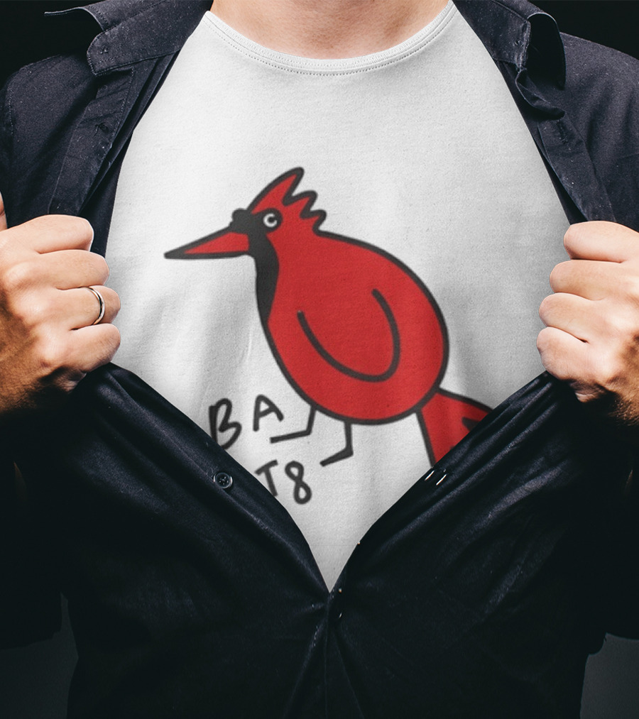 Ball State Cardinal Bird Doodle BSU Football T-Shirt