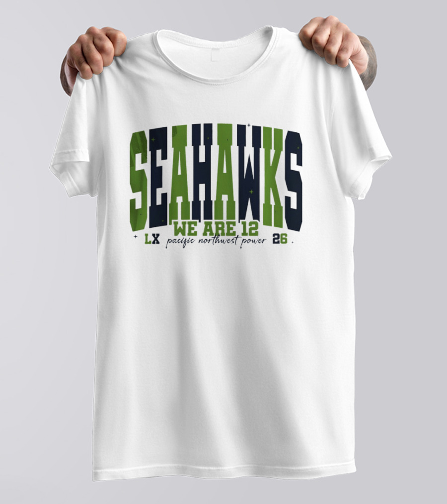 Seattle Seahawks We Are 12 Pacific Northwest Power 12th Man Fan Spirit 23 T-Shirt