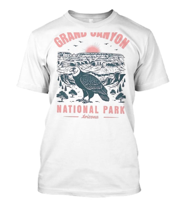 Grand Canyon National Park Arizona Vulture Sunset Scene T-Shirt