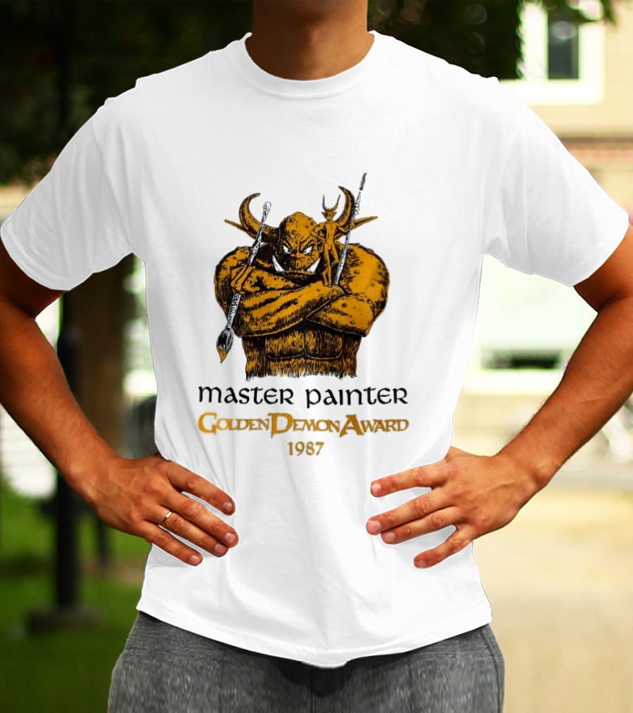 Master Painter Golden Demon Award 1987 Vintage Monster T-Shirt