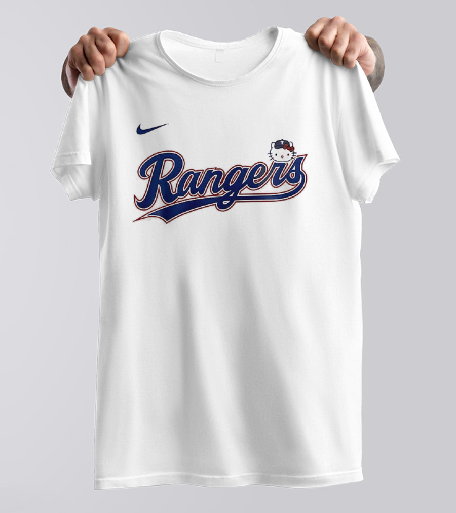 Texas Rangers Hello Kitty Collaboration Nike Rangers T-Shirt