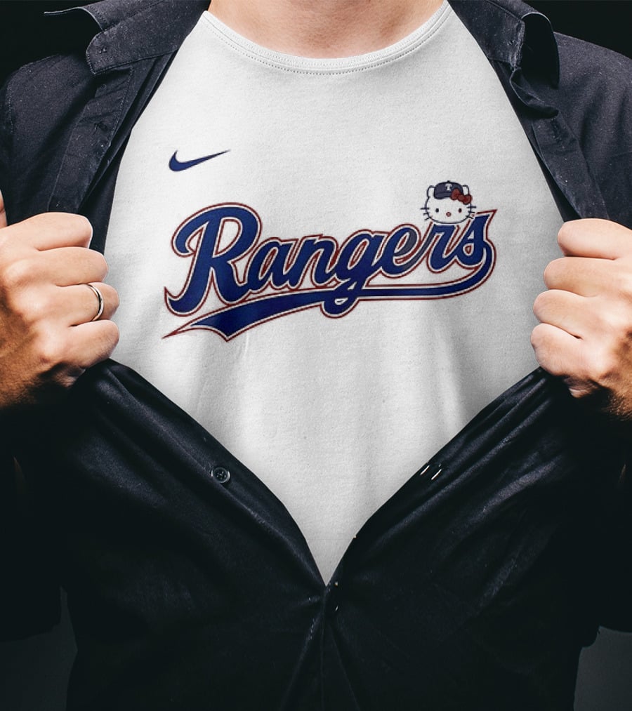 Texas Rangers Hello Kitty Collaboration Nike Rangers T-Shirt