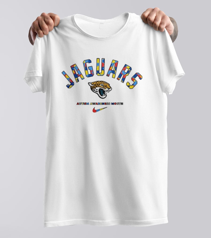 Jaguars Autism Awareness Month Collaboration Jacksonville Jaguars T-Shirt