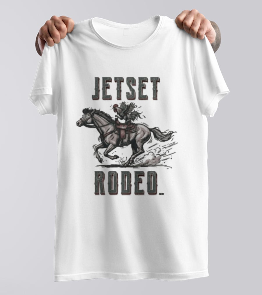 Jetset Rodeo Ride It Cowboy Horse Adventure T-Shirt