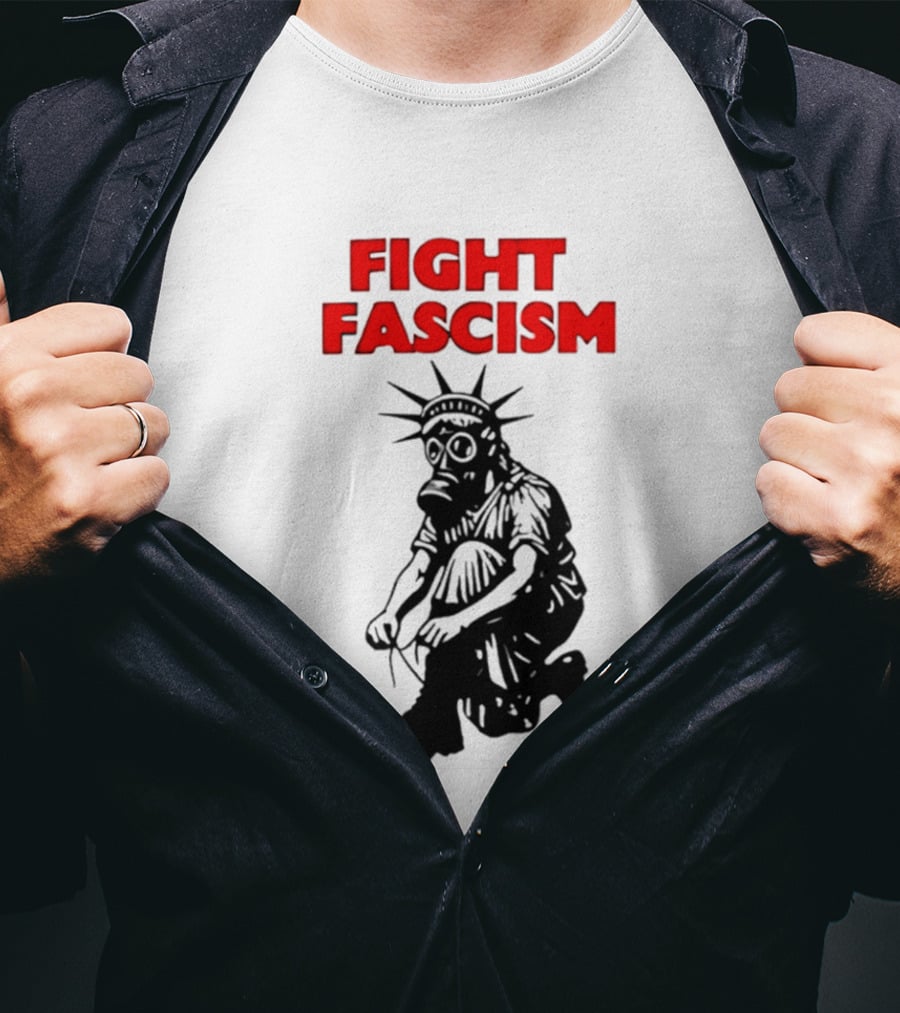 Fight Fascism Liberty Not Fascism Abolish ICE T-Shirt