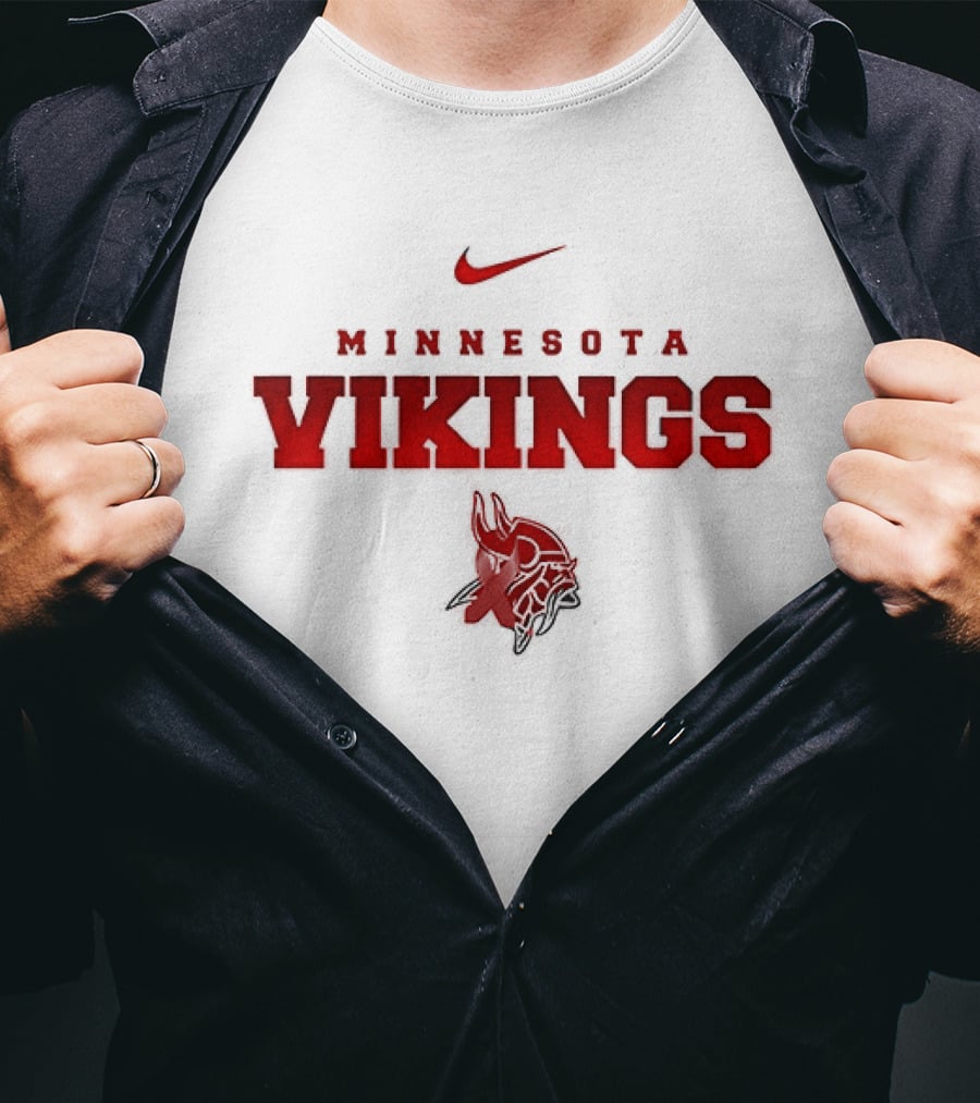 Minnesota Vikings February Red American Heart Month Nike T-Shirt