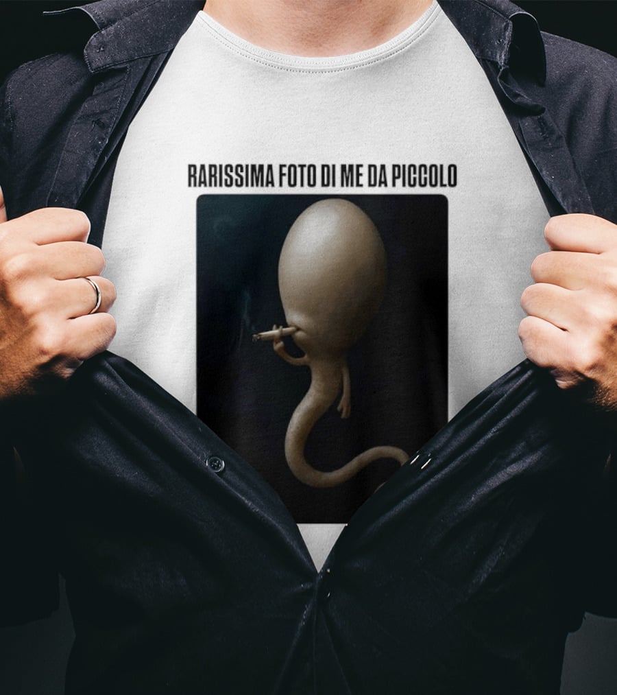 Rarissima Foto Di Me Da Piccolo Alieno Iconico Comico Divertente T-Shirt