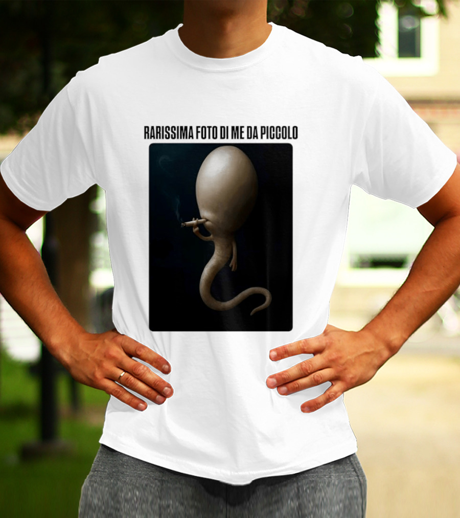 Rarissima Foto Di Me Da Piccolo Alieno Iconico Comico Divertente T-Shirt