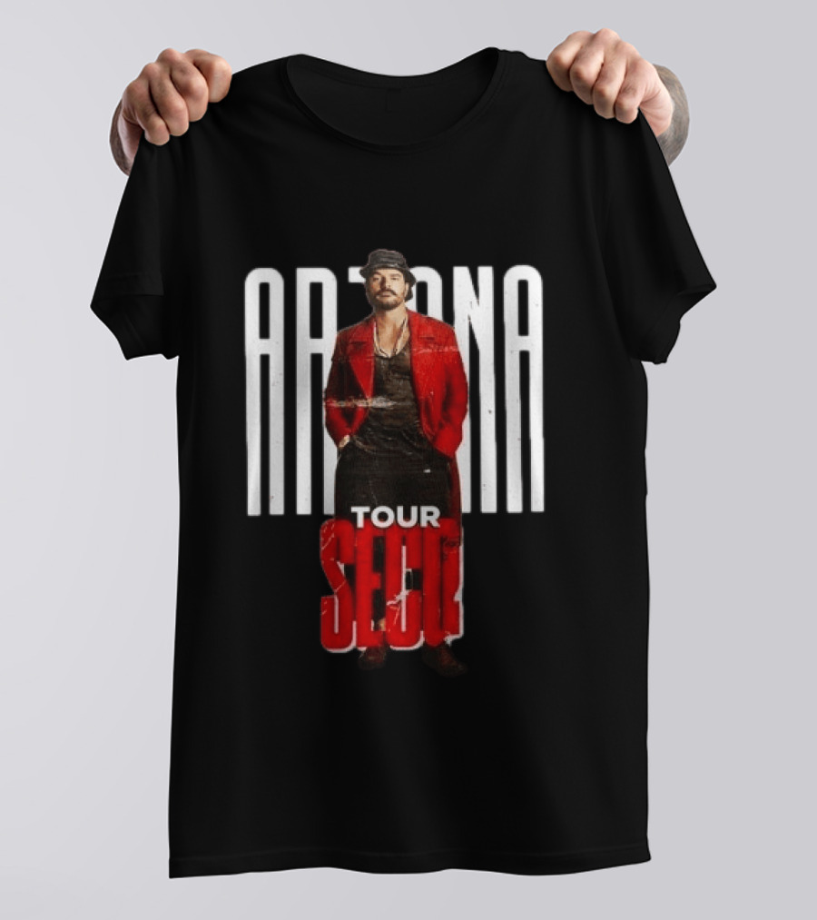 Arjona SECO Tour 2026 Red Jacket Black Hat T-Shirt