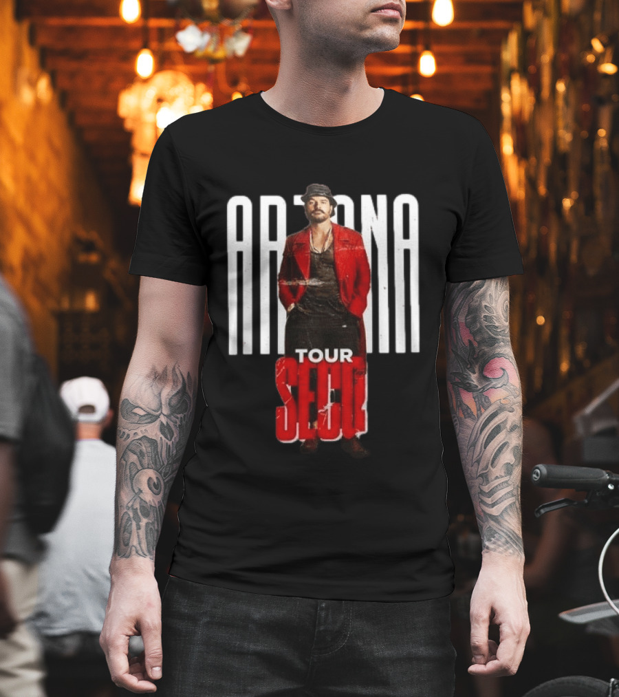 Arjona SECO Tour 2026 Red Jacket Black Hat T-Shirt