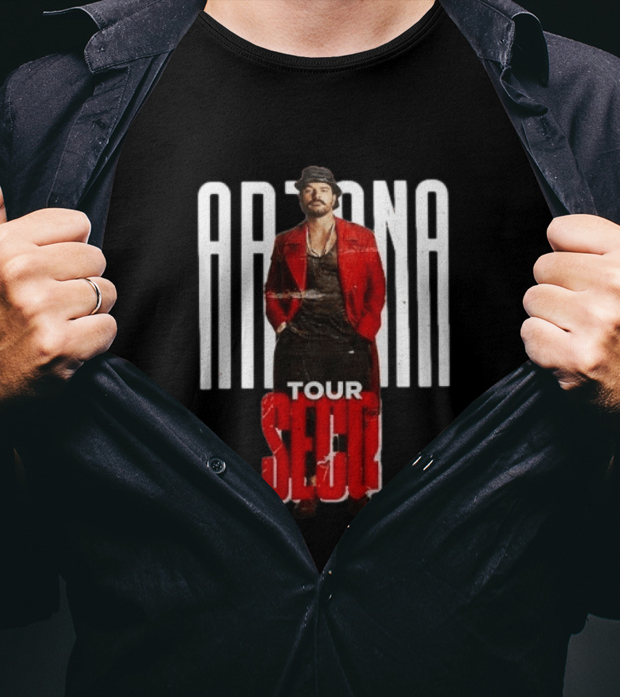 Arjona SECO Tour 2026 Red Jacket Black Hat T-Shirt