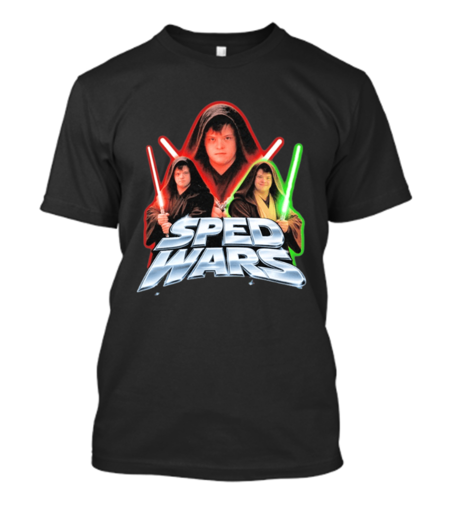 SPED WARS Lightsaber Down Syndrome Jedi T-Shirt