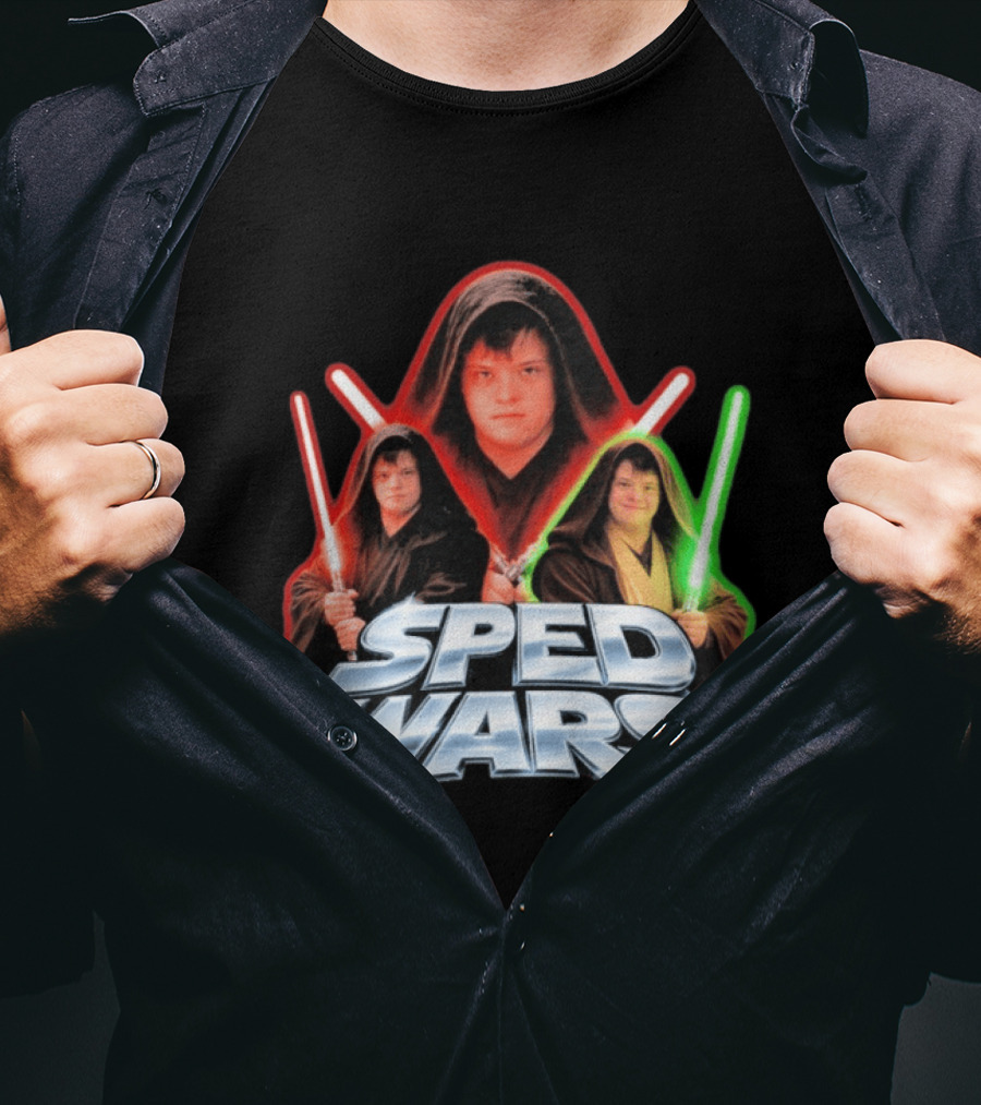 SPED WARS Lightsaber Down Syndrome Jedi T-Shirt