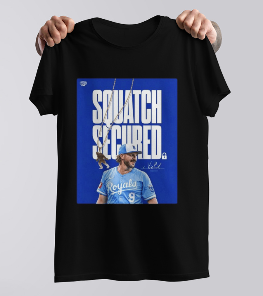 Squatch Secured Vinnie Pasquantino Royals Signature Collection T-Shirt