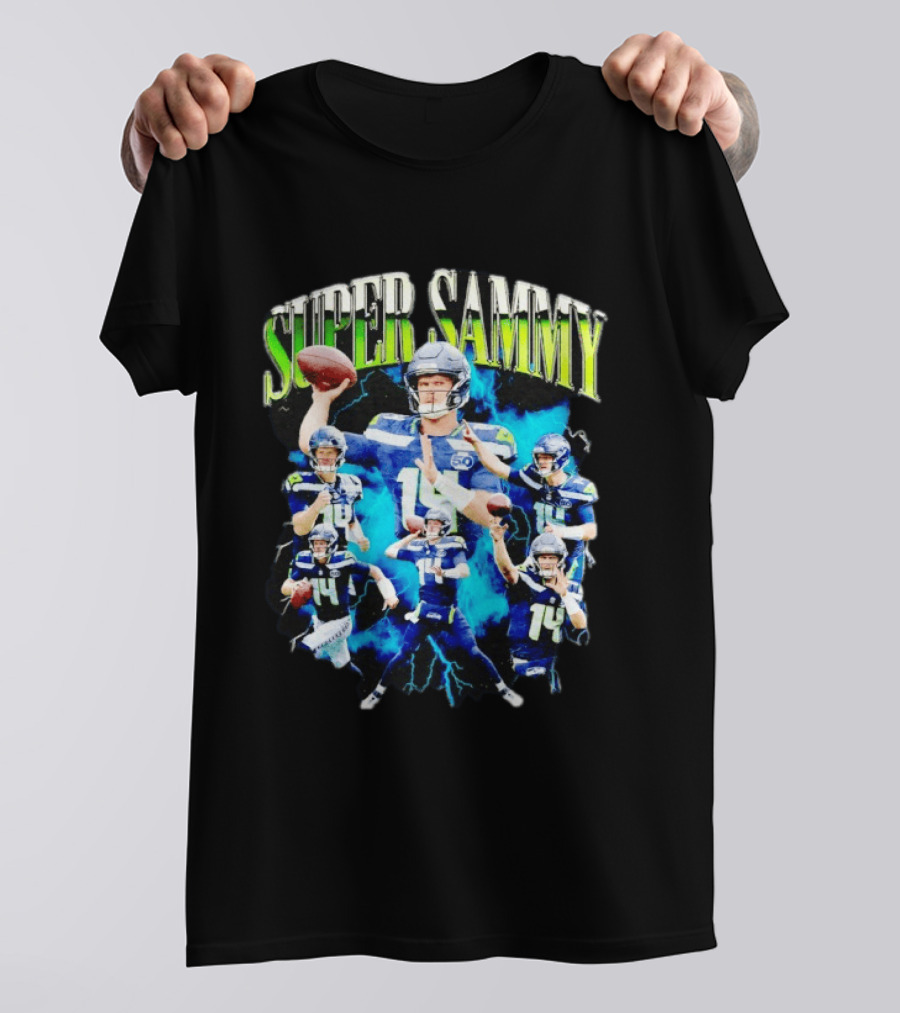 Super Sammy Seattle Seahawks Quarterback Highlights T-Shirt