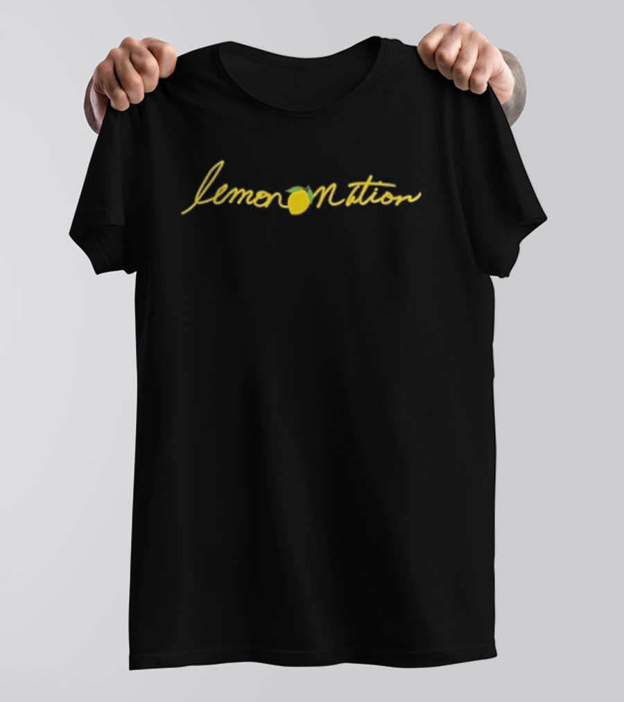 Lemon Nation Script Don Lemon Yellow Text With Lemon T-Shirt