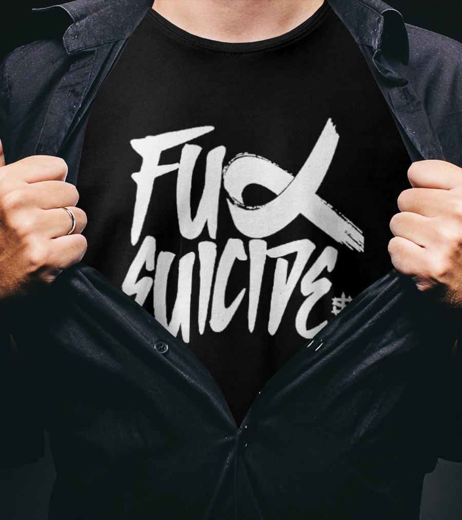 Iron Sanctuary Fuck Suicide 2025 Anti Suicide Awareness Campaign T-Shirt