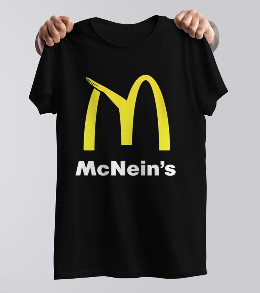 McNein's Parody Fast Food Golden Arches Collaboration T-Shirt