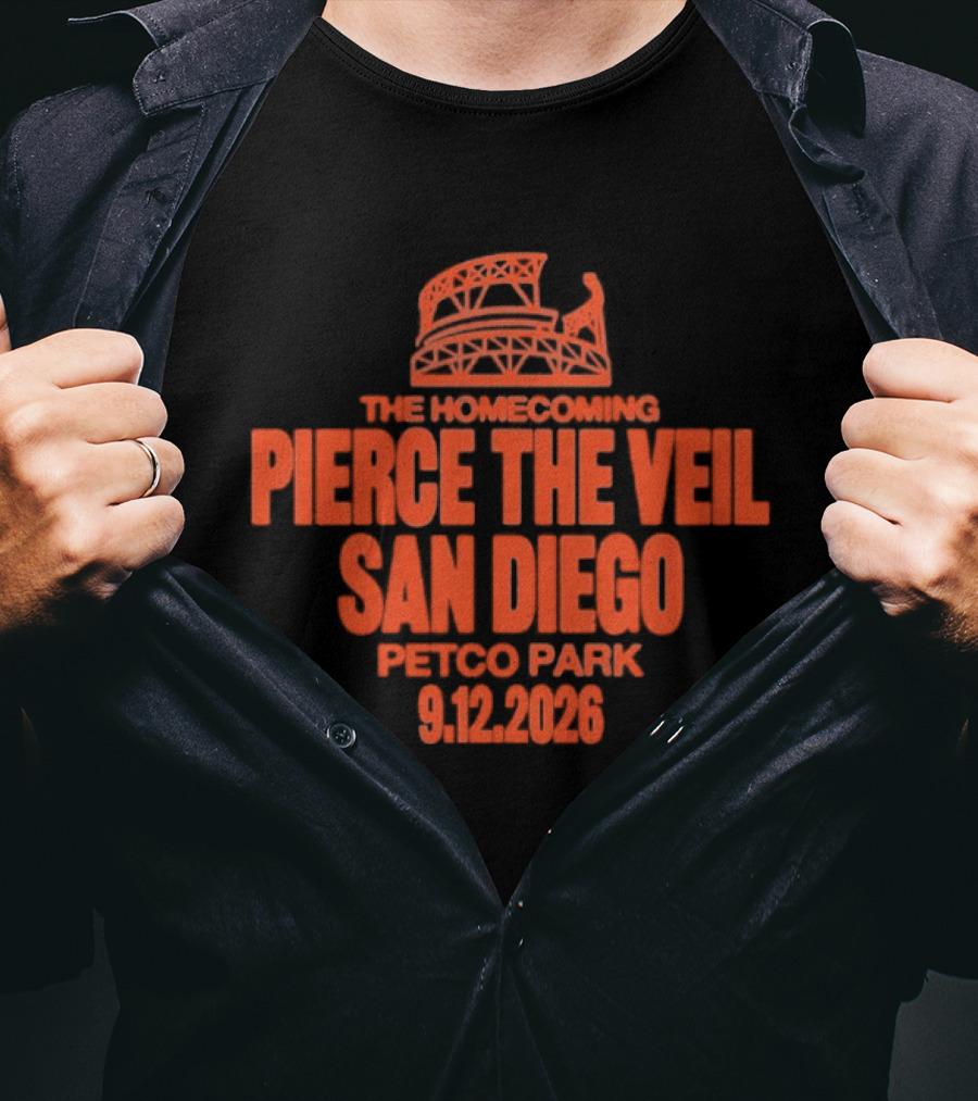 Pierce The Veil The Homecoming San Diego Petco Park Sept 12 2026 T-Shirt