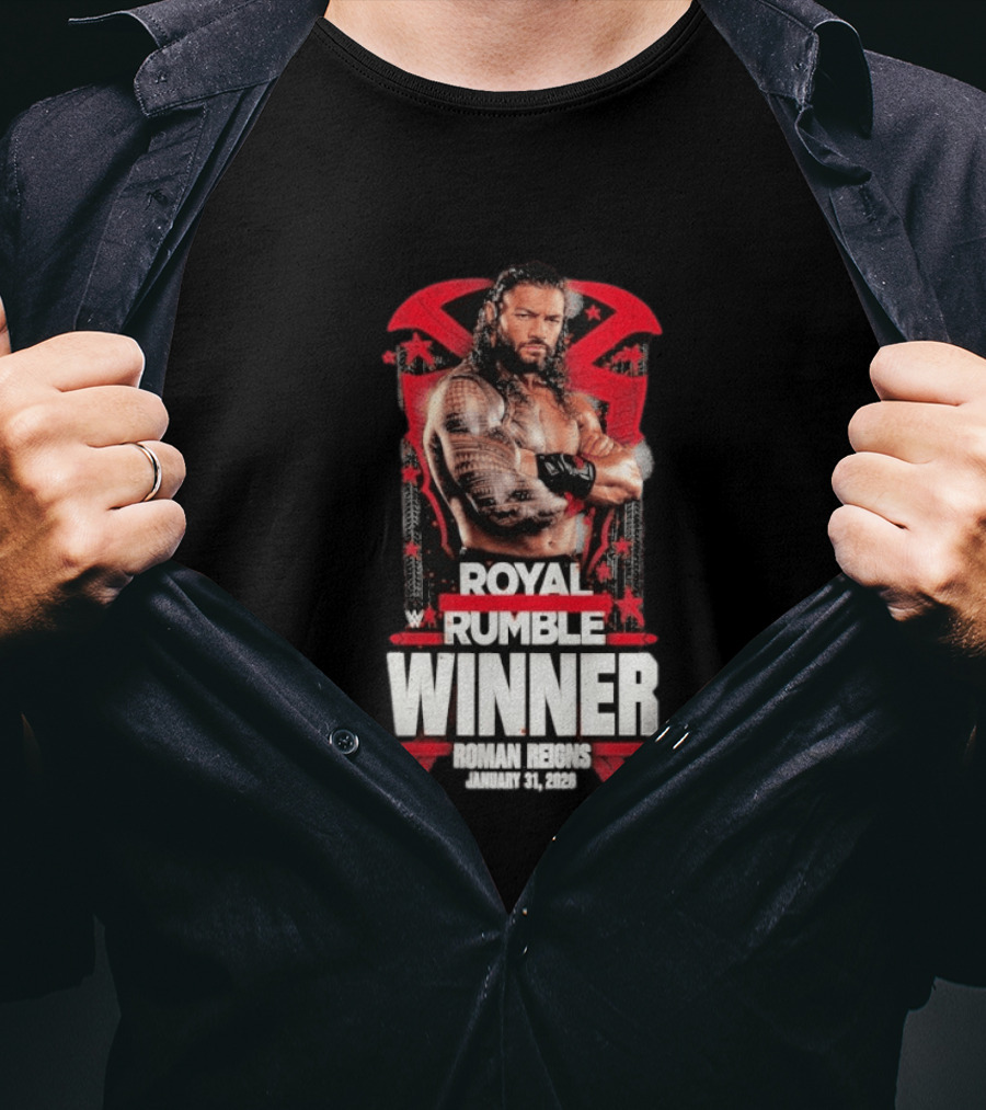 Roman Reigns Royal Rumble Winner January 31 2026 WWE T-Shirt
