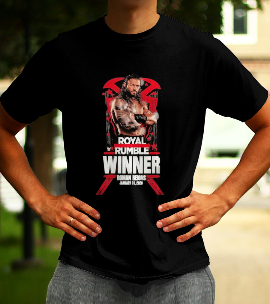 Roman Reigns Royal Rumble Winner January 31 2026 WWE T-Shirt