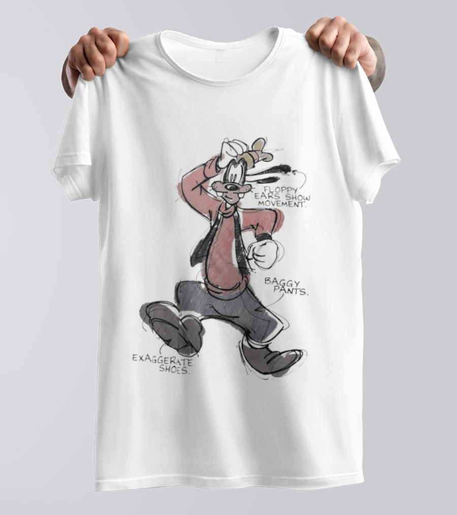 Goofy Floppy Ears Movement Baggy Pants Exaggerated Shoes T-Shirt
