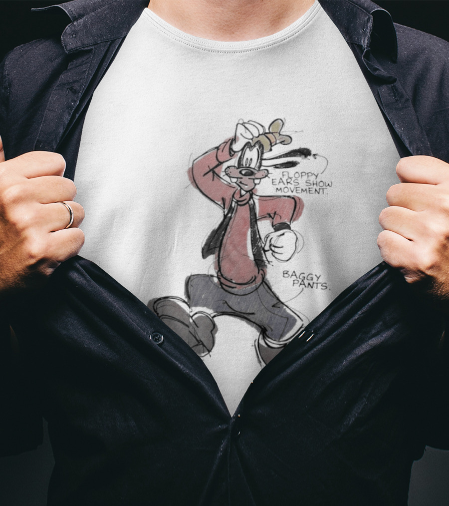Goofy Floppy Ears Movement Baggy Pants Exaggerated Shoes T-Shirt