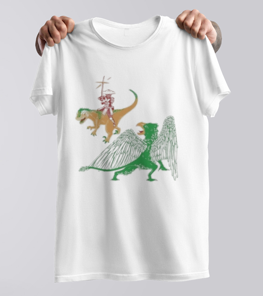 Jack Black Monster Tag Dinosaur And Griffin Fantasy T-Shirt