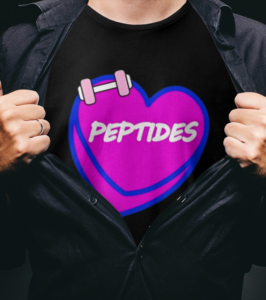Valentines Day Sweet Hearts Love Peptides Candy Workout T-Shirt