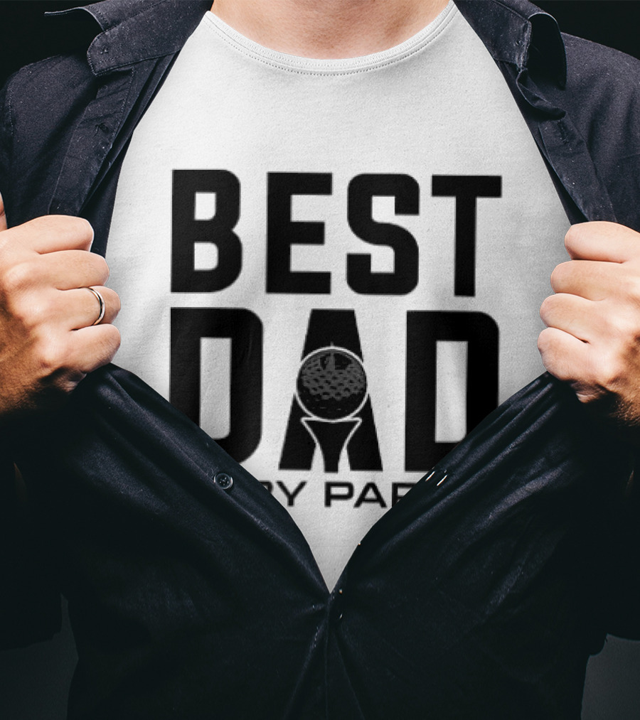 Best Dad By Par Modern Golf T-Shirt