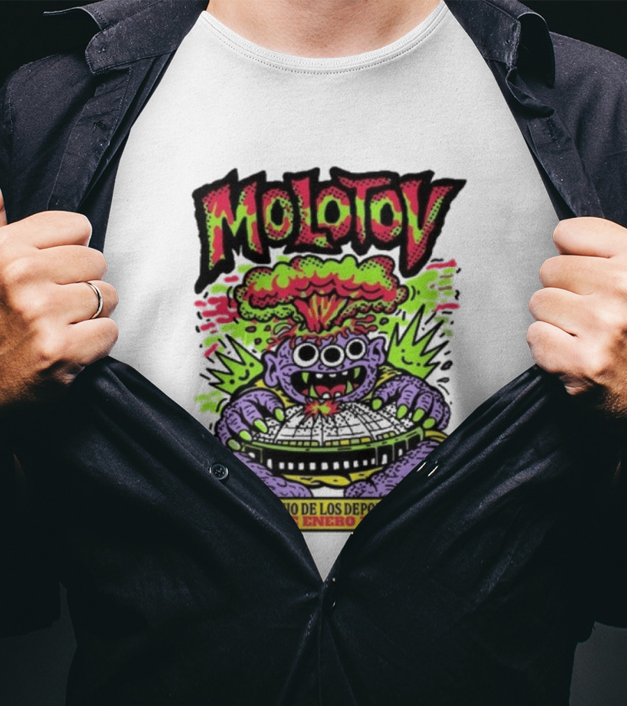 Molotov Palacio De Los Deportes 31 De Enero 2026 Explosive Monster T-Shirt