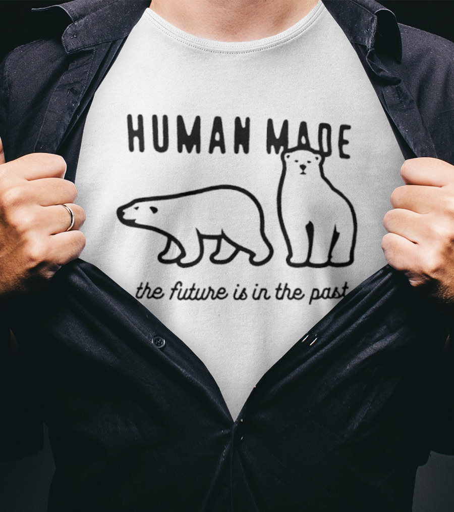 Human Made Polar Bear The Future Is In The Past T-Shirt