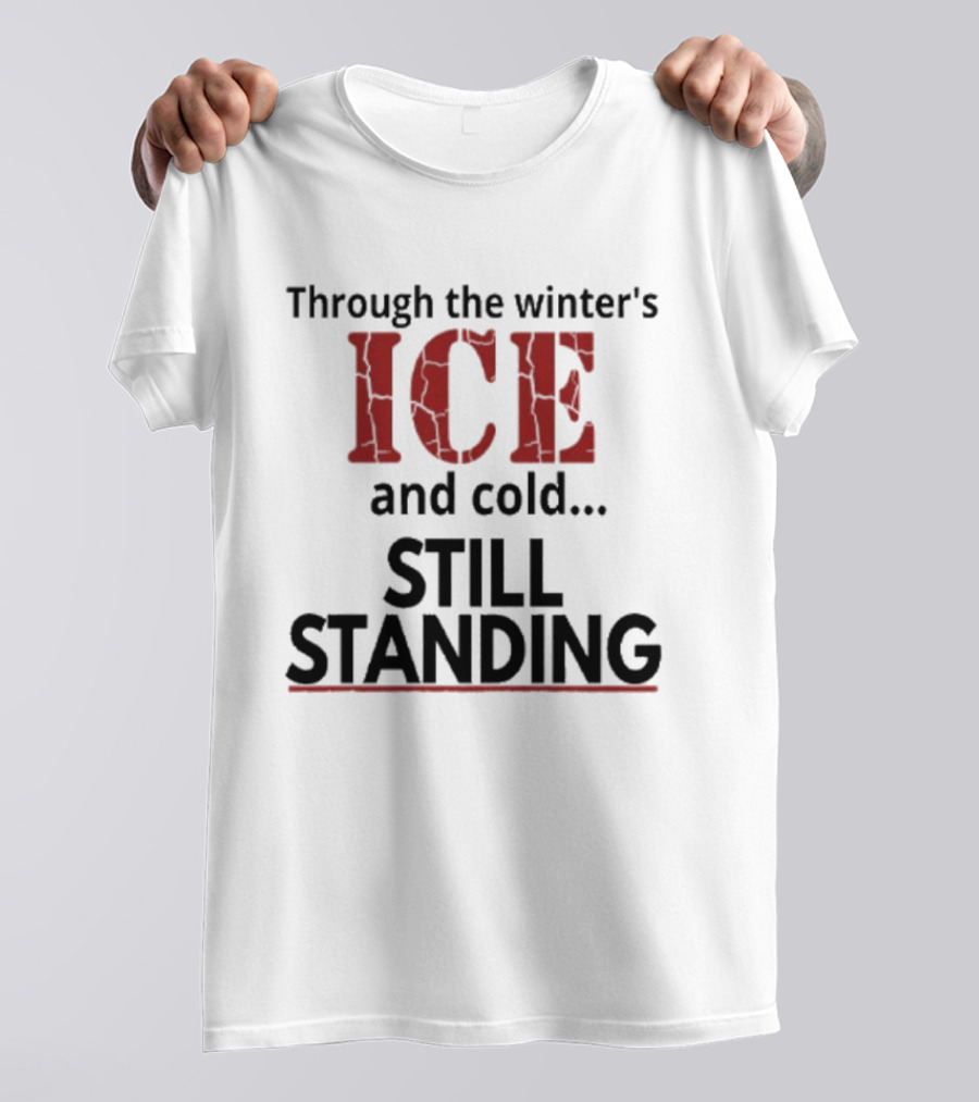 Through The Winter's ICE And Cold Still Standing Streets Of Minneapolis T-Shirt
