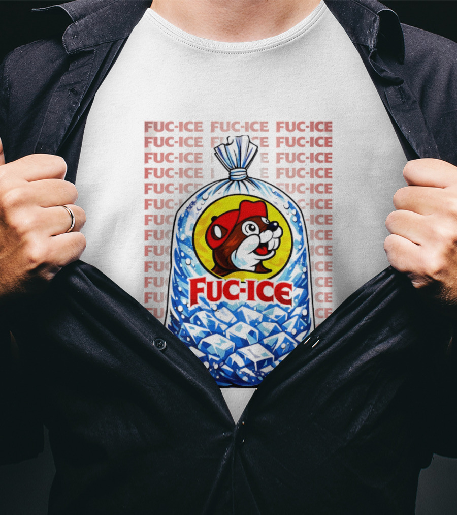 Buc Ee's Fuc Ice Parody Bag Of Ice T-Shirt