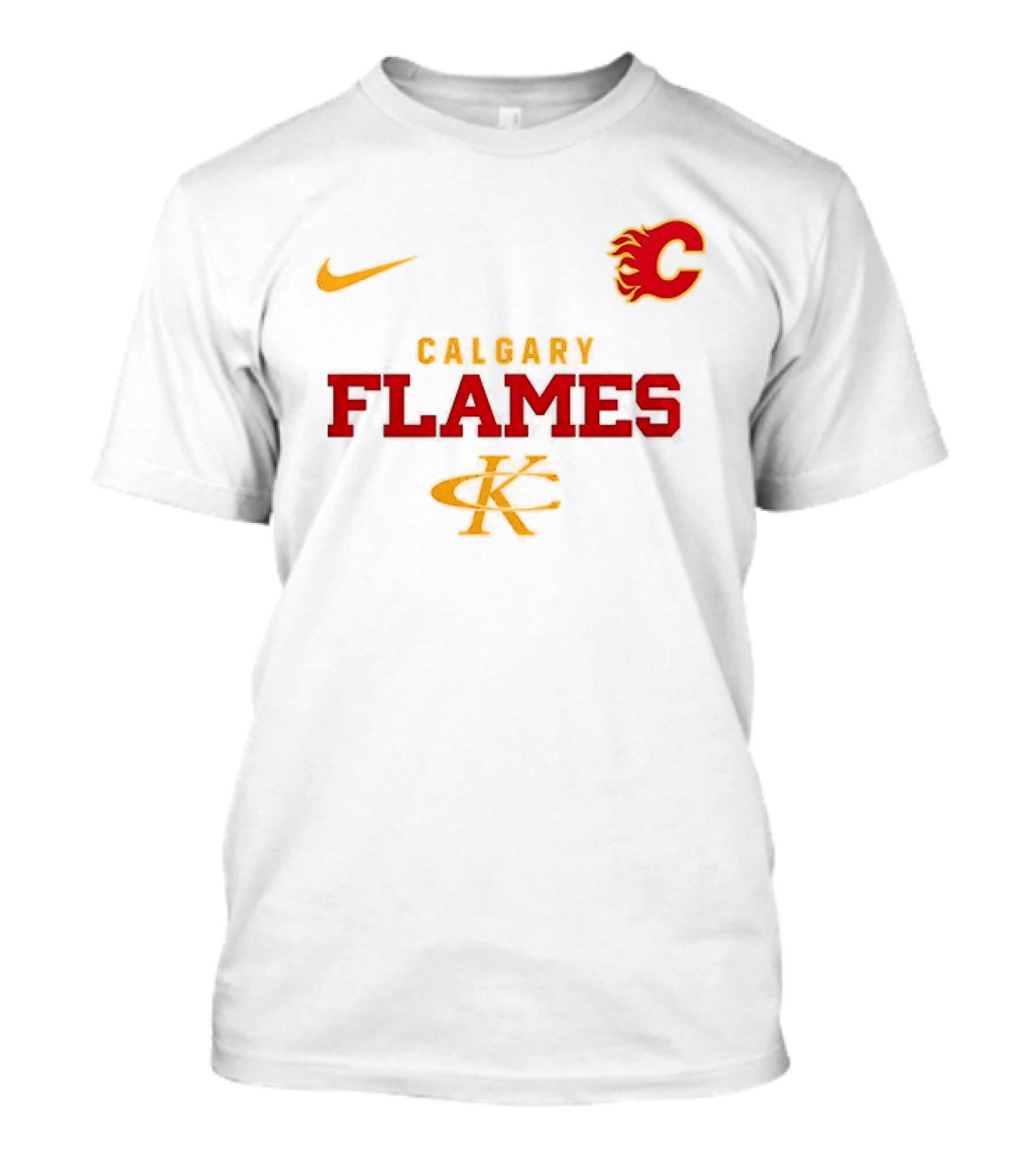 Calgary Flames Kenny Chesney No Shoes Nation Tour Nike Collaboration T-Shirt