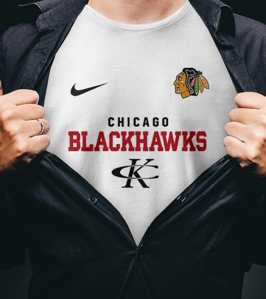 Chicago Blackhawks Kenny Chesney No Shoes Nation Tour Nike Collaboration T-Shirt