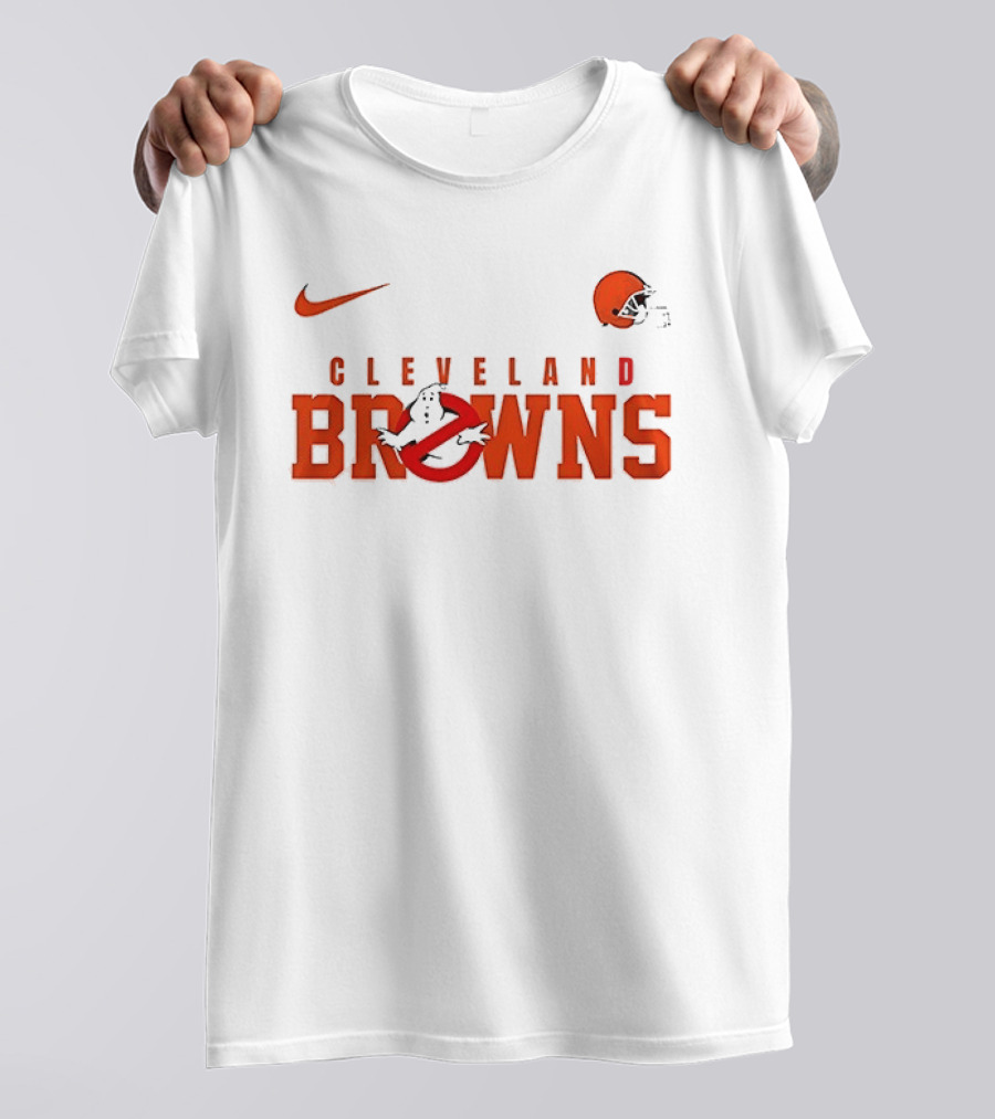 Cleveland Browns Ghostbusters Nike Collaboration Who Ya Gonna Call T-Shirt