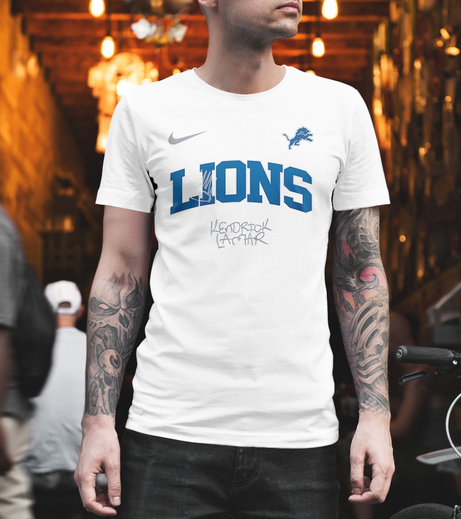 Nike Detroit Lions Kendrick Lamar King Kunta Collaboration T-Shirt