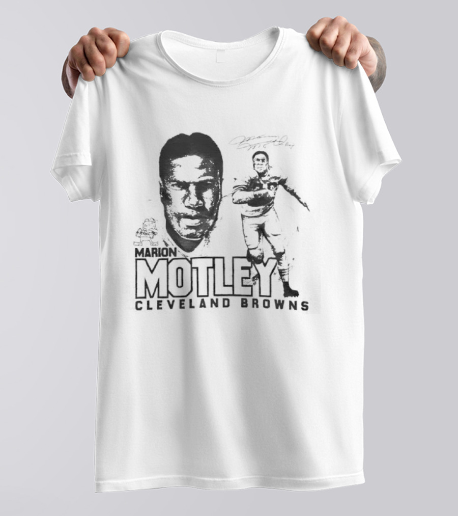 Marion Motley Cleveland Browns NFL Hall Of Fame Legend T-Shirt