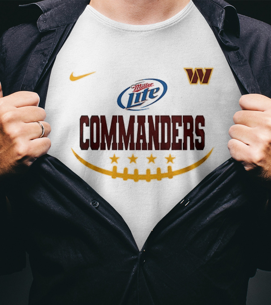 Miller Lite Washington Commanders Nike Collaboration T-Shirt