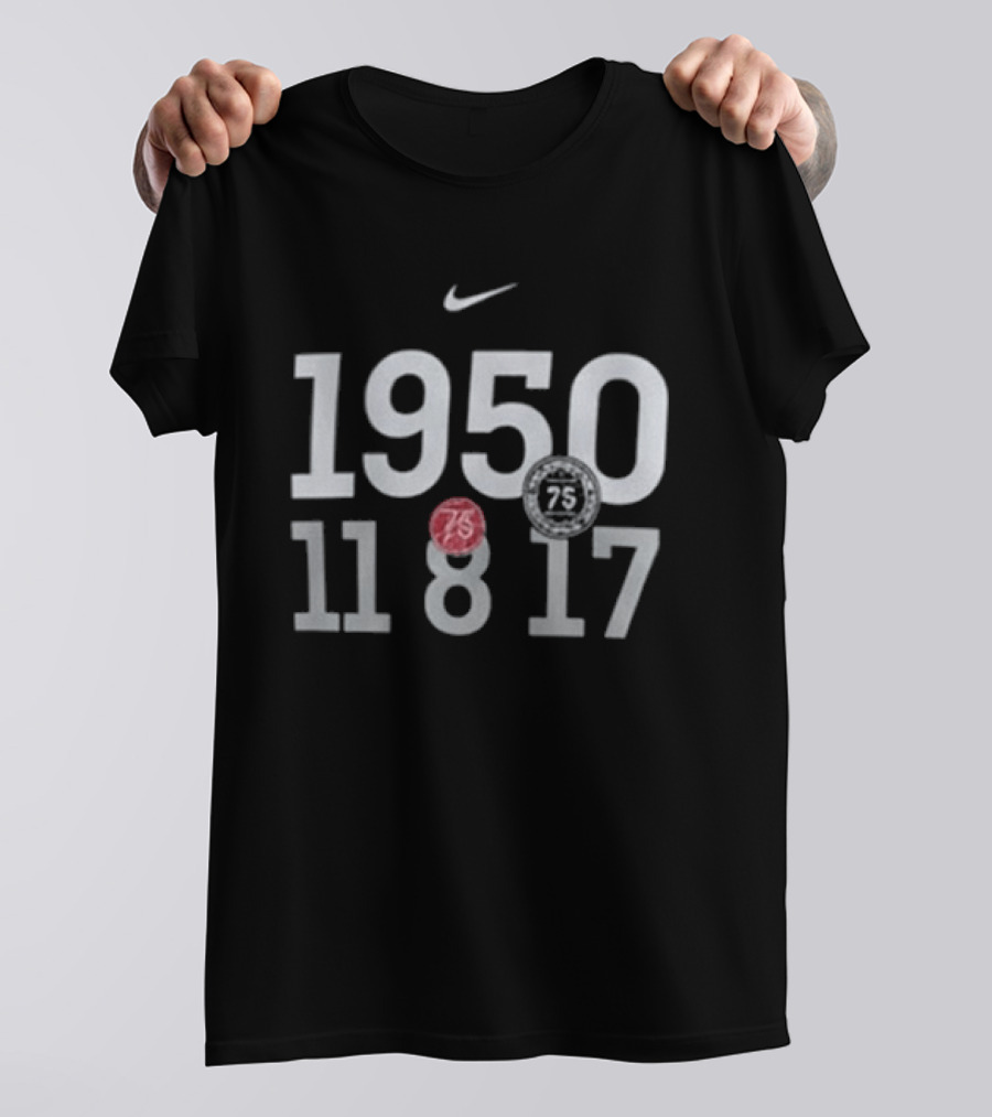 Cleveland Cavaliers Cooper Clifton Lloyd 1950 11 8 17 Nike NBA 75th Anniversary T-Shirt