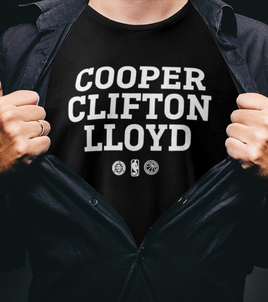 Cooper Clifton Lloyd NBA Black History Month Toronto Raptors Basketball T-Shirt