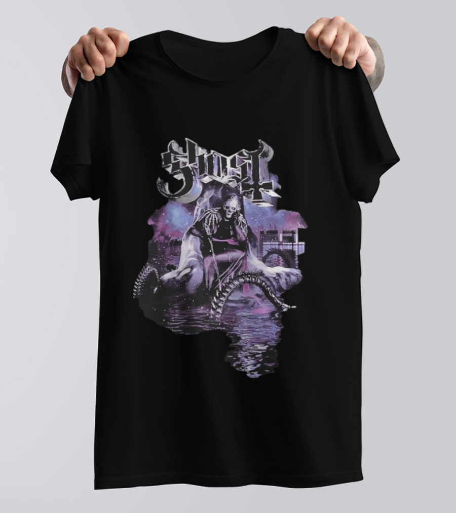 Ghost Montreal 2026 Skeleton Water Reflections Event New T-Shirt