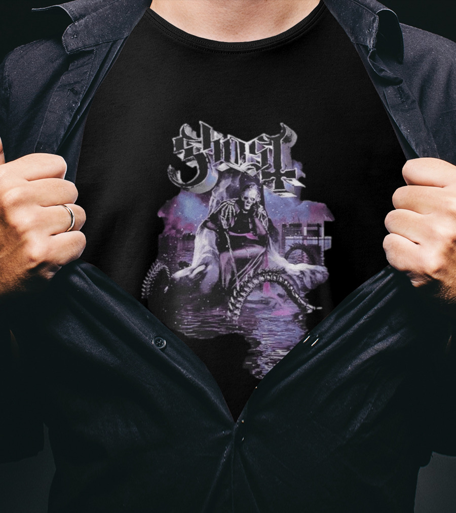 Ghost Montreal 2026 Skeleton Water Reflections Event New T-Shirt