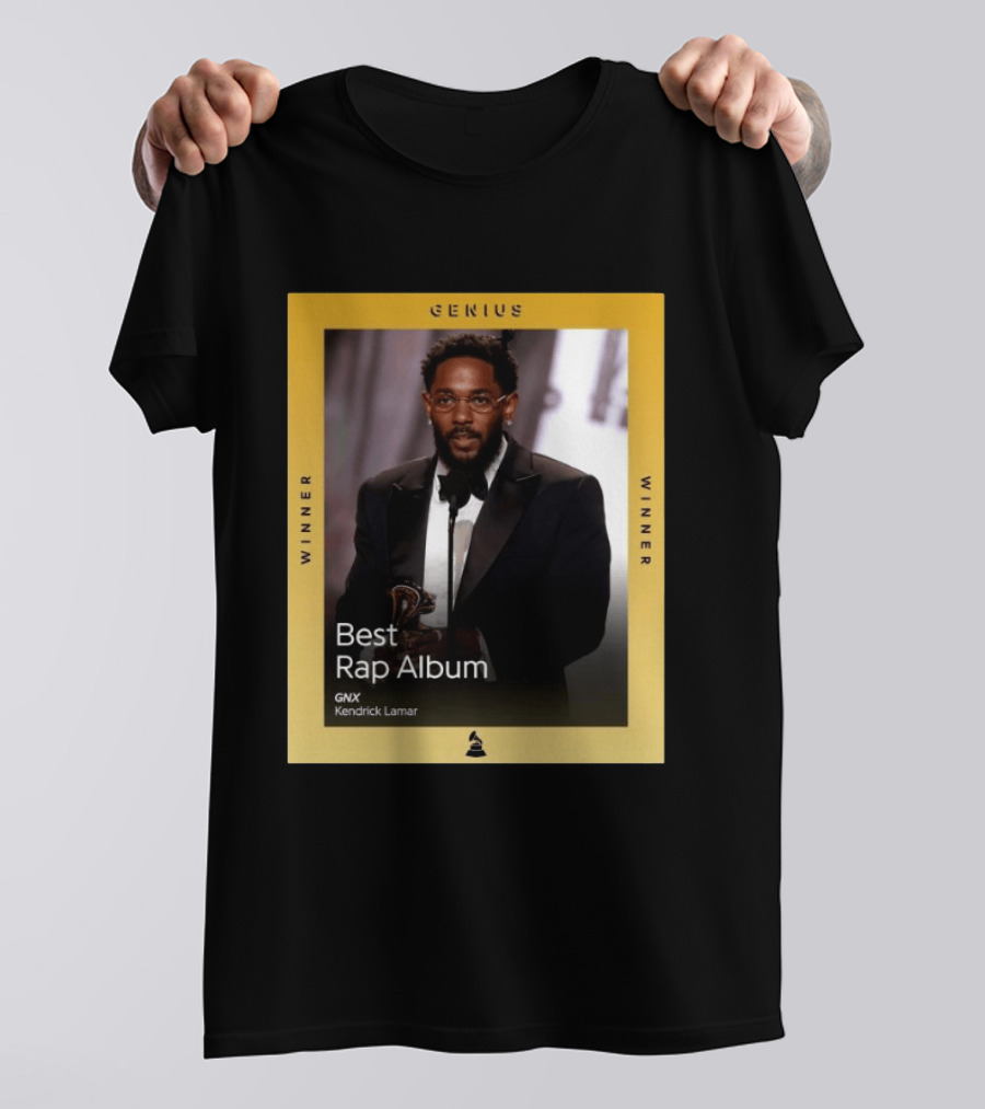 Genius Winner Kendrick Lamar Best Rap Album GNX T-Shirt